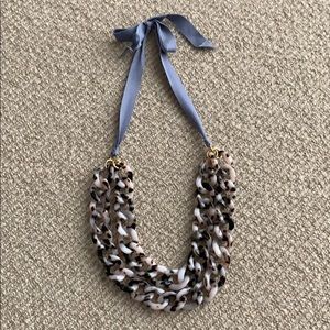 J. Crew black and white chain necklace